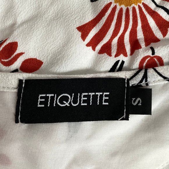 ETIQUETTE Off The Shoulder Floral Mini Dress #Y20 - Picture 5 of 7